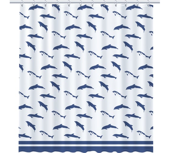 Шторка для ванной FIXSEN DOLPHINS FX-1502 1502 1