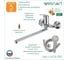 Смеситель для ванны Wesnaart luch, хром LUC15-320 3