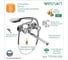 Смеситель для ванны Wesnaart teplo, хром TEP04-320 4