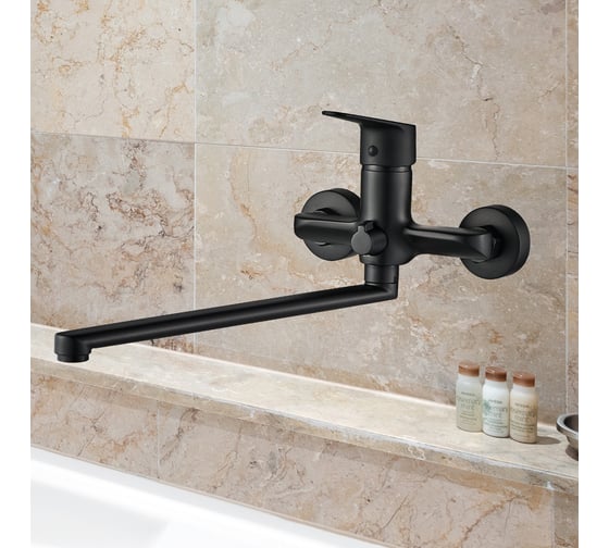 Смеситель для ванны Wesnaart nova черный NOV03-320Black