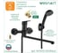Смеситель для ванны с длинным изливом Wesnaart NOVA, черный NOV03-320Black 4