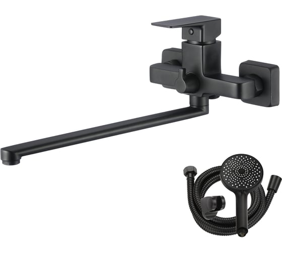 Смеситель для ванны Wesnaart narcis черный NAR06-320BL-25221