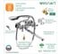Смеситель для ванны с длинным изливом Wesnaart RASSVET, хром RAS02-320 4