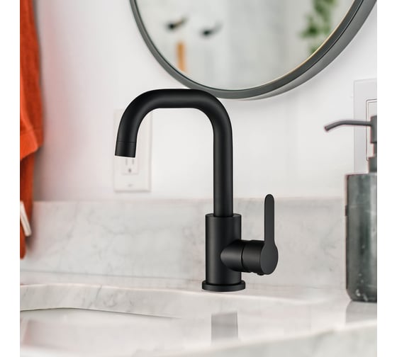 Смеситель для раковины Wesnaart eko черный EKO05-250Black