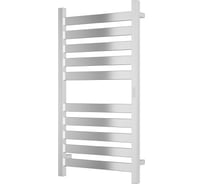 Дизайнерский электрический профильный полотенцесушитель Bauedge BAU Elite 50x100, 10 планок, универсальный, нерж. сталь полированная DB-0048