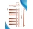 Дизайнерский электрический профильный полотенцесушитель Bauedge BAU Wind 60x100, 10 планок, нерж. сталь полированная DB-0054 8