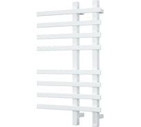 Дизайнерский электрический профильный полотенцесушитель Bauedge BAU Wind 50x80, 8 планок, белый полуматовый DB-0056
