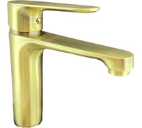 Смеситель для раковины OUTE 150 мм, цвет бронза, однорычажное управление. монтаж на одно отверстие, на гайке. гибкая подводка. присоединительный размер 1/2" T21001Q