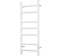 Электрический полотенцесушитель Bauedge BAU Stil 30x80, 7 планок, универсальный, белый полуматовый DB-0039