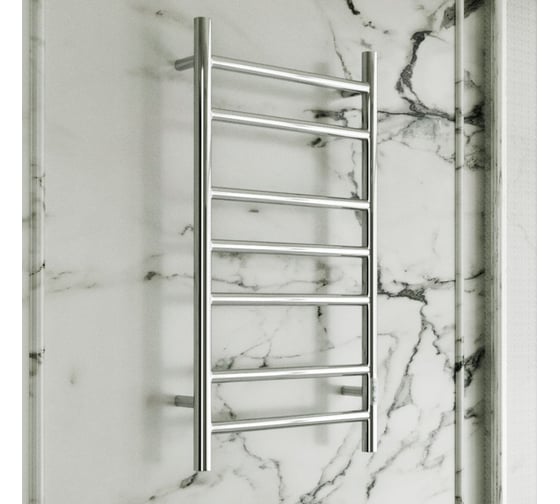 Электрический полотенцесушитель Bauedge BAU Stil 40x80, 7 планок, универсальный, нерж. сталь полированная DB-0036