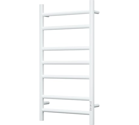 Электрический полотенцесушитель Bauedge BAU Stil 40x80, 7 планок, универсальный, белый полуматовый DB-0035