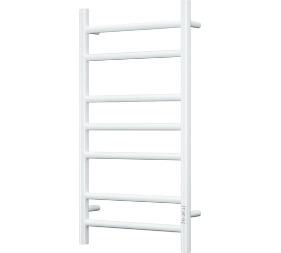 Электрический полотенцесушитель Bauedge BAU Stil 40x80, 7 планок, универсальный, белый полуматовый DB-0035