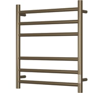 Электрический полотенцесушитель Bauedge BAU Stil 50x60, 6 планок, универсальный, антикварная бронза DB-0045