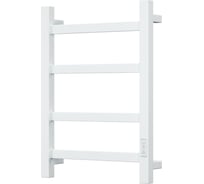 Электрический профильный полотенцесушитель Bauedge BAU Hotel 40x60, 4 планки, универсальный, белый полуматовый DB-0016