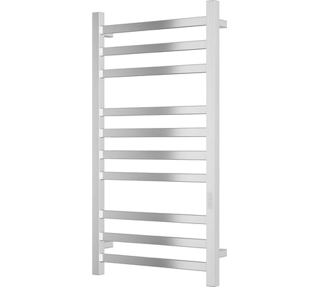 Электрический профильный полотенцесушитель Bauedge BAU Hotel 50x100, 10 планок, универсальный, нерж. сталь полированная DB-0011