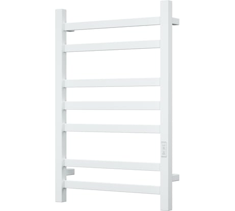 Электрический профильный полотенцесушитель Bauedge BAU Hotel 50x80, 7 планок, универсальный, белый полуматовый DB-0013