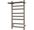 Электрический полотенцесушитель с полкой Bauedge BAU Stil Shelf 40x80, 7 планок, универсальный, антикварная бронза DB-0021 1