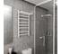 Электрический полотенцесушитель с полкой Bauedge BAU Stil Shelf 40x80, 7 планок, универсальный, белый полуматовый DB-0019 6
