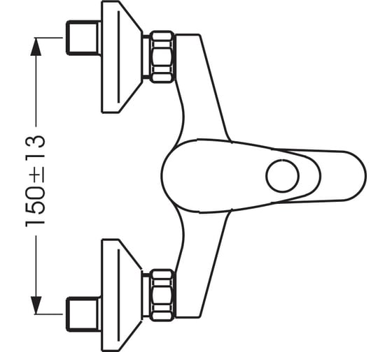 Смеситель для ванны с душем VIDIMA ORION BA004AA 00000068763