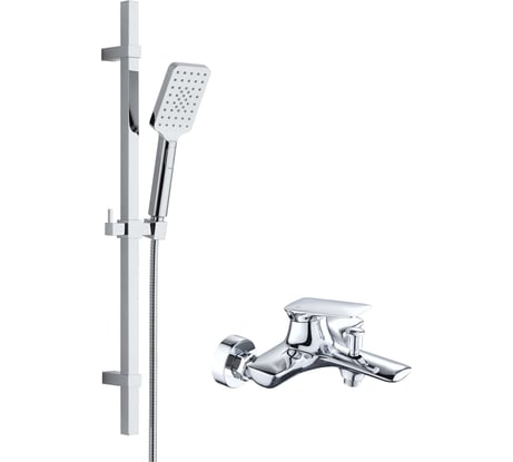 Душевой комплект 2x1 хромированный Куб BOND B03-5200