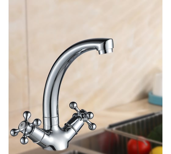 Смеситель для кухни Wesnaart rassvet хром RAS02-120