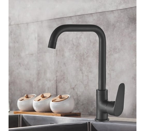 Смеситель для кухни Wesnaart nova черный NOV03-150Black