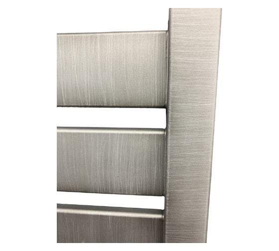 Полотенцесушитель Ника MODERN ЛМ 7 80/50 Matt Antique Silver с вентилями