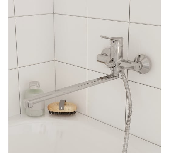 Смеситель для ванны с длинным изливом Milardo Amplex AMPSB02M10