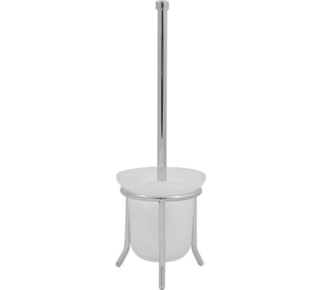 Напольный стеклянный ершик Solinne 11062, хром, стекло-сатин 2522.018