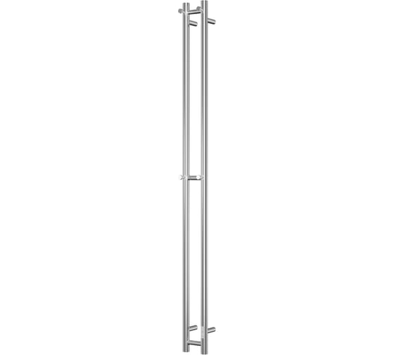 Дизайнерский электрический полотенцесушитель Bauedge BAU Stella 10x160, 2 коллектора, 2 крючка, нерж. сталь полированная DB-0064 1