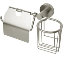 Держатель для т/б, с корзиной Raindrops Nickel 24545