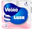 Бумага туалетная бытовая VEIRO Luxoria спайка 4 шт, 3-х слойная, белая 5С34 123210 1