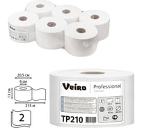 Бумага туалетная VEIRO PROFESSIONAL 215 м КОМПЛЕКТ 6шт Comfort 2-слой 127088 22543