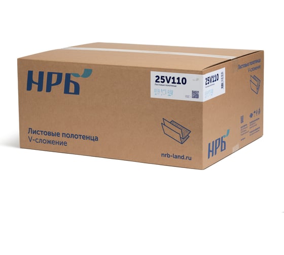 Листовые полотенца НРБ V, 250л, однослойные 25гр р22х21 NRB-25V110