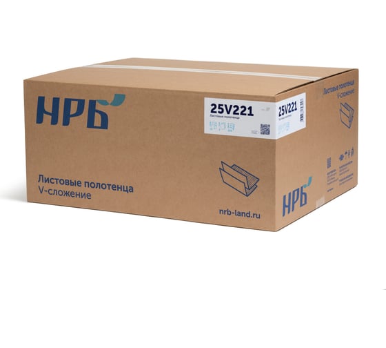 Листовые полотенца НРБ V, 200л, двухслойные 18гр р22х21 NRB-25V221