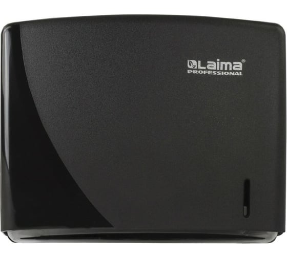 Диспенсер для полотенец ЛАЙМА PROFESSIONAL ORIGINAL, V, черный, ABS-пластик 605762