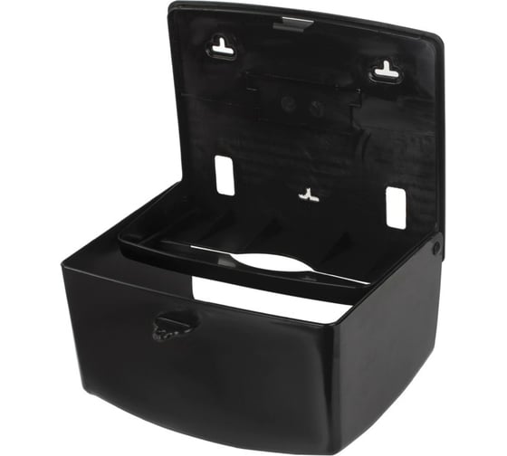 Диспенсер для полотенец ЛАЙМА PROFESSIONAL ORIGINAL, V, черный, ABS-пластик 605762