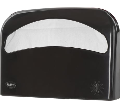 Диспенсер для покрытий на унитаз ЛАЙМА PROFESSIONAL ORIGINAL, 1/2 сложения, черный 605786