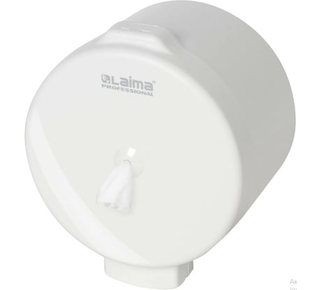 Диспенсер для туалетной бумаги ЛАЙМА PROFESSIONAL ORIGINAL, белый, ABS-пластик 605769