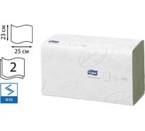 Бумажное полотенце TORK 250 шт Advanced 2-слойные зеленые 25х23 ZZ 290179 125884