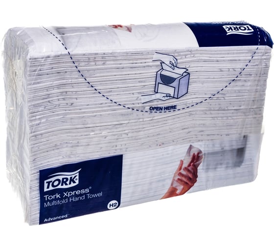 Бумажное полотенце TORK Advanced Multifold 190 шт 2-слойное белый 23.4х21.3 см 471117 127069 22560