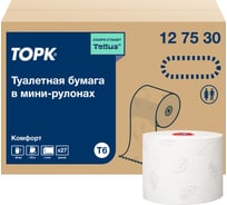 Туалетная бумага TORK Advanced в компактных рулонах мягкая Т6 (27 рул. в уп.) арт.127530 21640 126135