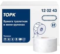 Туалетная бумага TORK Premium 170 м 2-слойная белая 120243 124543 22172