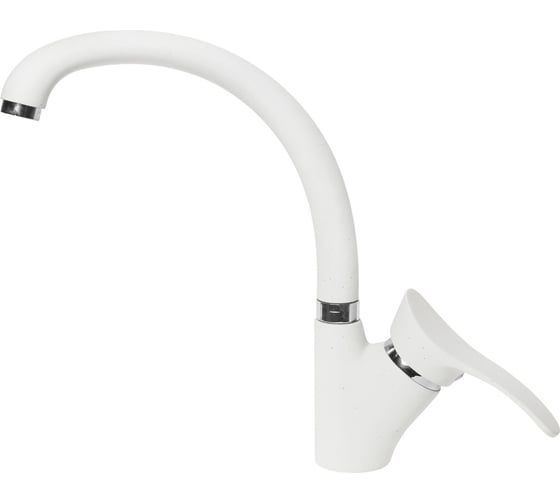 Смеситель для кухни AquaGranitEx белый C-3040 /331