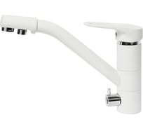 Смеситель для кухни AquaGranitEx белый C-6040 /331