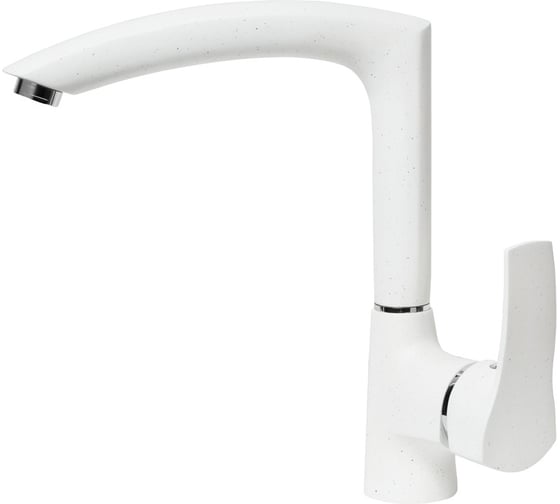 Смеситель для кухни AquaGranitEx белый C-7040 /331 1