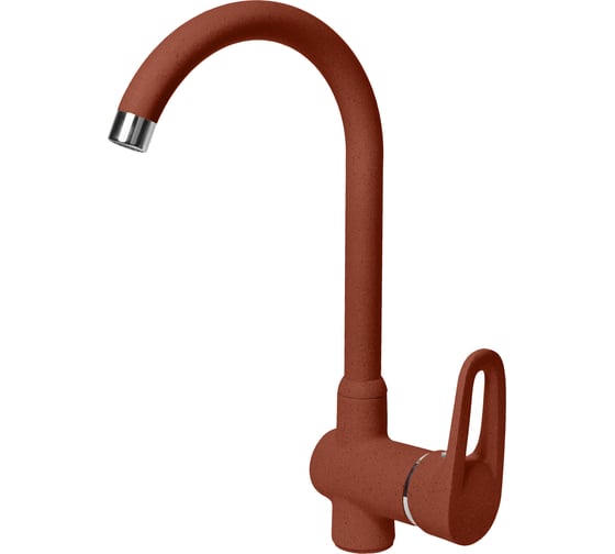 Смеситель для кухни AquaGranitEx красный марс C-5035 /334 1