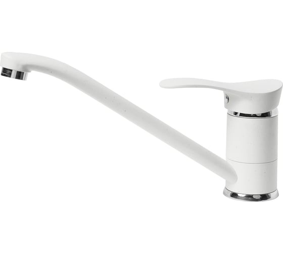 Смеситель для кухни AquaGranitEx белый C-1040 /331
