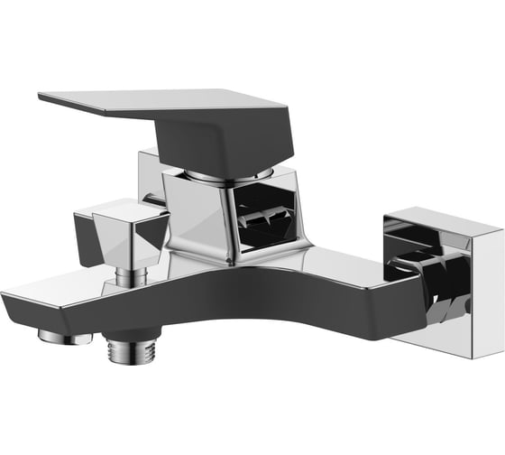 Смеситель для ванны ARGOTECH "tech" grano new, хром/чёрный, d-35 , 43301