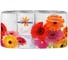 Туалетная бумага МЯГКИЙ ЗНАК Flowers 2-х слойная, 8 рулонов 28653 1